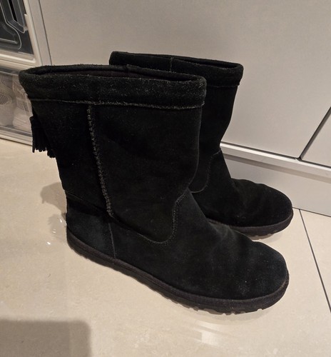 Ladies black mid 5uk ugg - ladies,