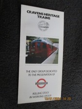 LONDON UNDERGROUND CRAVENS HERITAGE TRAINS GROUP LEAFLET 1997