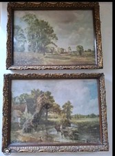 Framed constable prints - 2x,