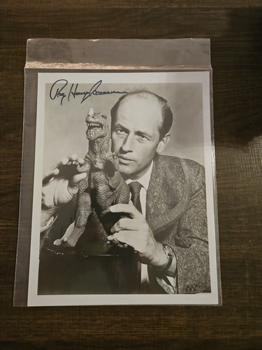Ray harryhausen signed 8x10 - ray,