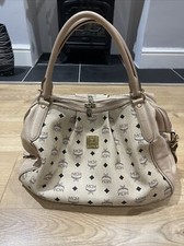 Mcm Beige Leather Handbag