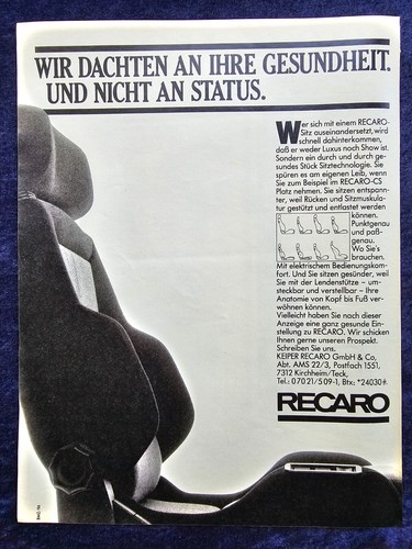 Recaro car seat original - recaro,