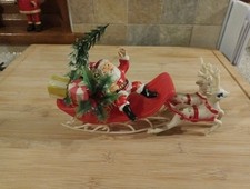 Vintage Plastic Santa Claus on