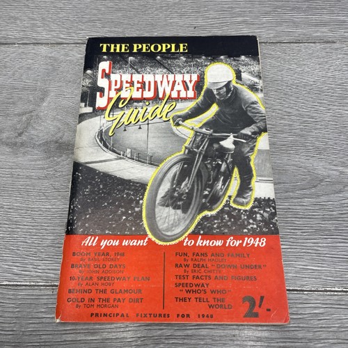 Vintage speedway book - vintage,