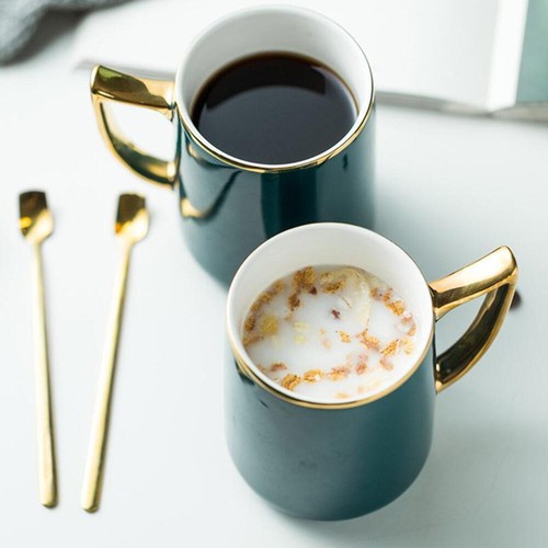 Long porcelain set six mugs - long,