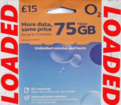 Sim card big bundle - o2,