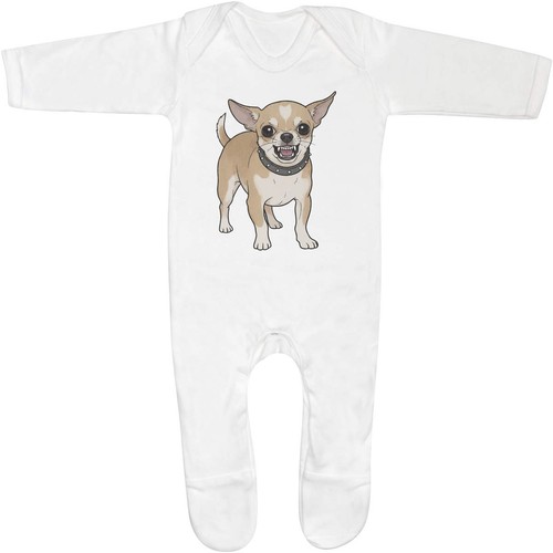 Angry chihuahua baby romper - 'angry,