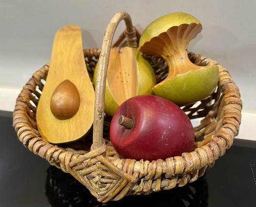 Hand carved painted - &,