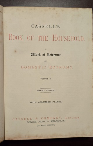 Rare 1895 cassell book of - cassell’s,
