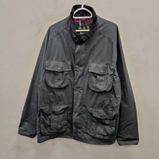 Barbour SMU Retail Utility Wax Waterproof 4oz Lightweight Navy Coat Jacket XL