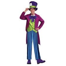 Mens Mad Hatter Fancy Dress Costume