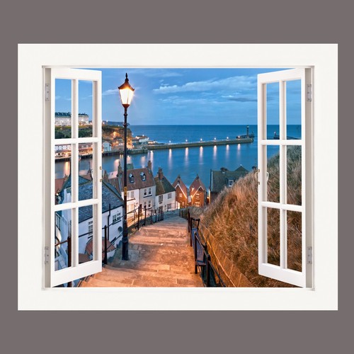 Evening whitby yorkshire uk - evening,