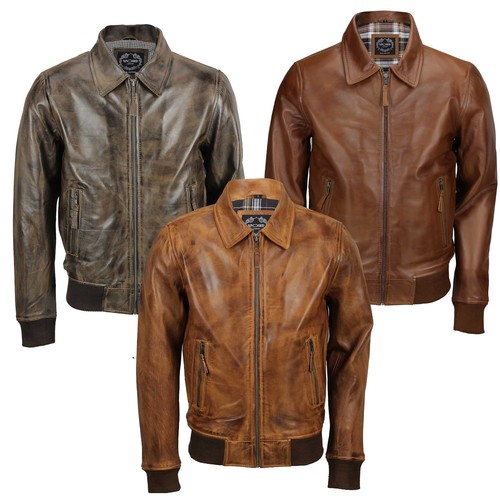 Mens soft real leather collar - mens,