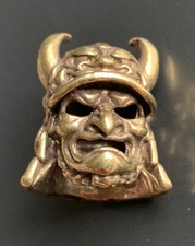 Brass Dreadlock Hair Beard * Samurai Bead * EDC Lanyard * Sculpted Gift Biker