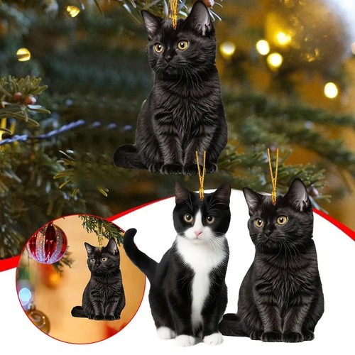 Cute christmas cat ornaments - cute,