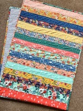 Table Runner. New & Handmade. Made from Moda 100% cotton fabric strips.