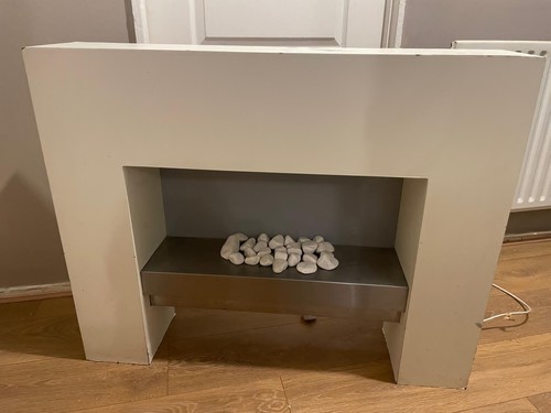 Used electric fireplace - , and