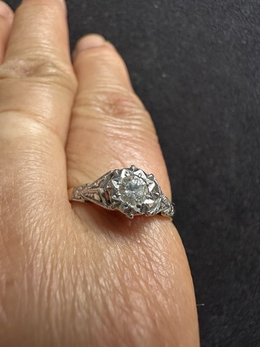 Antique 18ct plat - antique, gold