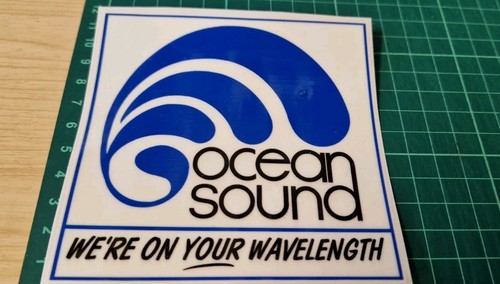Ocean sound radio 80s sticker - ocean,