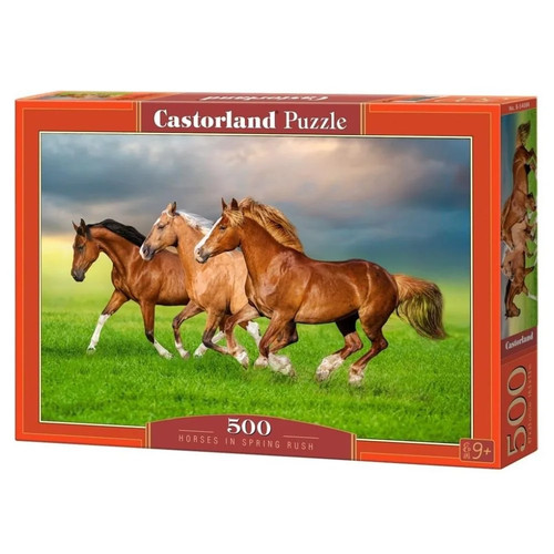 Puzzle 500 horses spring - horses, in