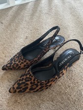 leopard print kitten heel 