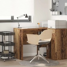 Desk with Shelf Old wood 102 x