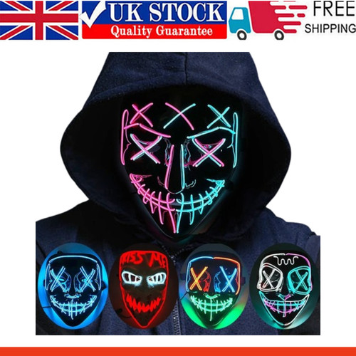 Neon stitches led mask wire - stitches,