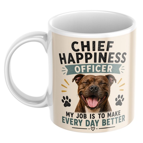 Staffy dog gift - staffy, him