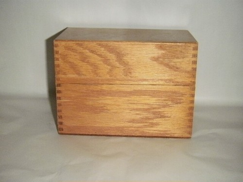 Wood file box well - wood,