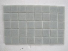 Loose 3/4" (2 cms) square Glass Mosaic Tiles - 40 pieces - Cloud Grey
