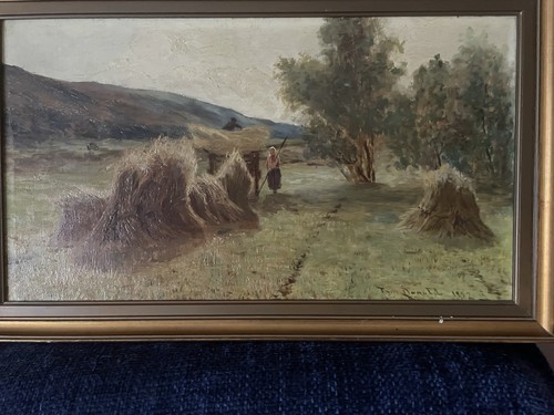 Framed original oil scottish - framed,