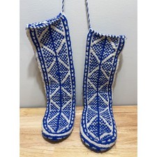 Handmade Afghan Slipper Socks