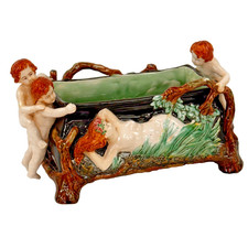 Antique Majolica Centrepiece