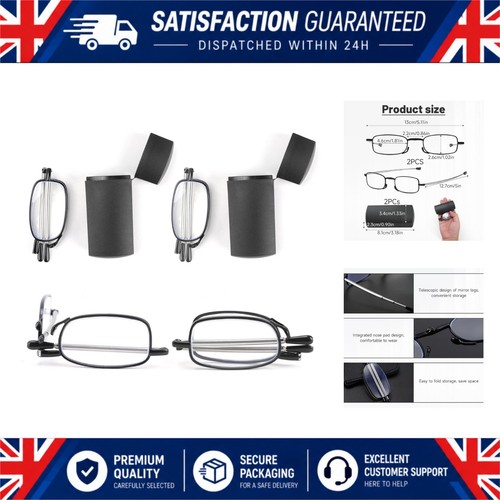 Folding reading glasses - glasses, 2.0+