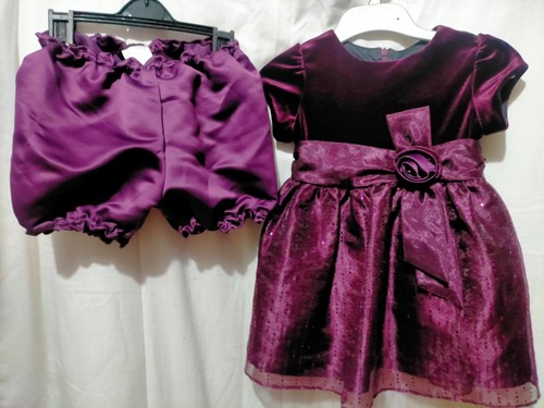 Girls plum colour - plum, dress
