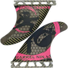 Quad Surfboard Fin Set - Barrel Ninja Fiberglass Fins FCS FCS2 Futures Kite