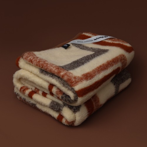 Merino wool blanket siena - merino,