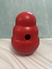 Kong Wobbler Treat Dispenser Dog Enrichment Toy - Small , holds 1 cup, VGC