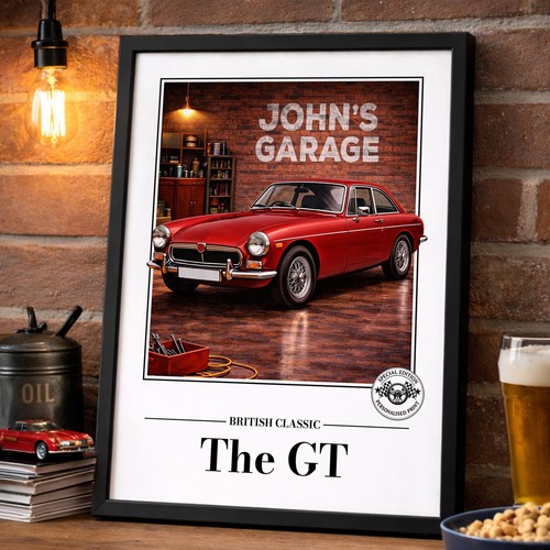Personalised mgb print - mgb,