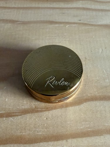 Vintage revlon gold metal - revlon,