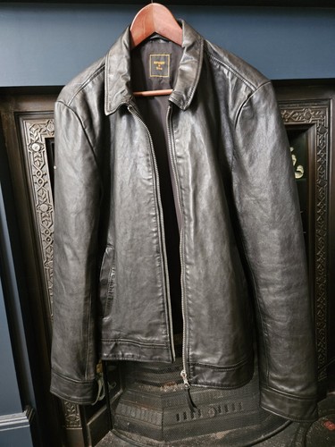 Superdry men leather jacket - men's,