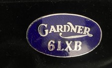 VINTAGE GARDNER 6LXB DIESEL ENGINES LORRY/TRUCK ENAMEL BADGE/PIN H.W.MILLER LTD