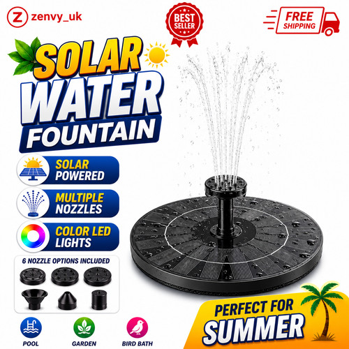 Solar fountain pump with led - pump,