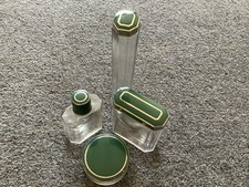 4 Vintage Glass Dressing Table