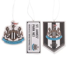 Newcastle United FC Official 3 Pack Car Air Fresheners NUFC Gift