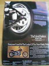 HARLEY SOFTAIL MOTORCYCLE 1984 POSTER ADVERT READY FRAME A4 SIZE FILE M