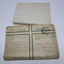 WW1 1918 On Active Service