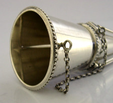 BEAUTIFUL ENGLISH STERLING SILVER TUSSIE MUSSIE WEDDING FLOWER HOLDER 1993