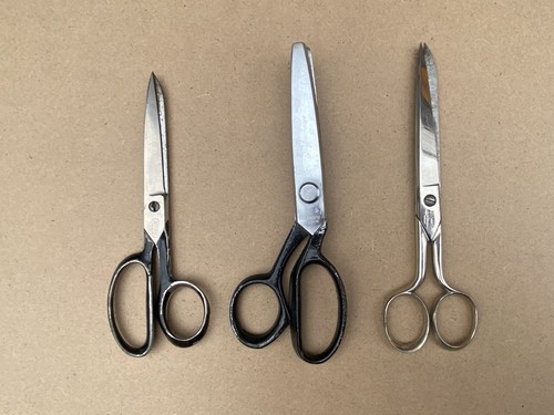 Lot pairs vintage scissors - lot,