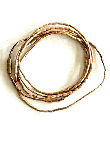 Slim tulsi japa - mala, necklace